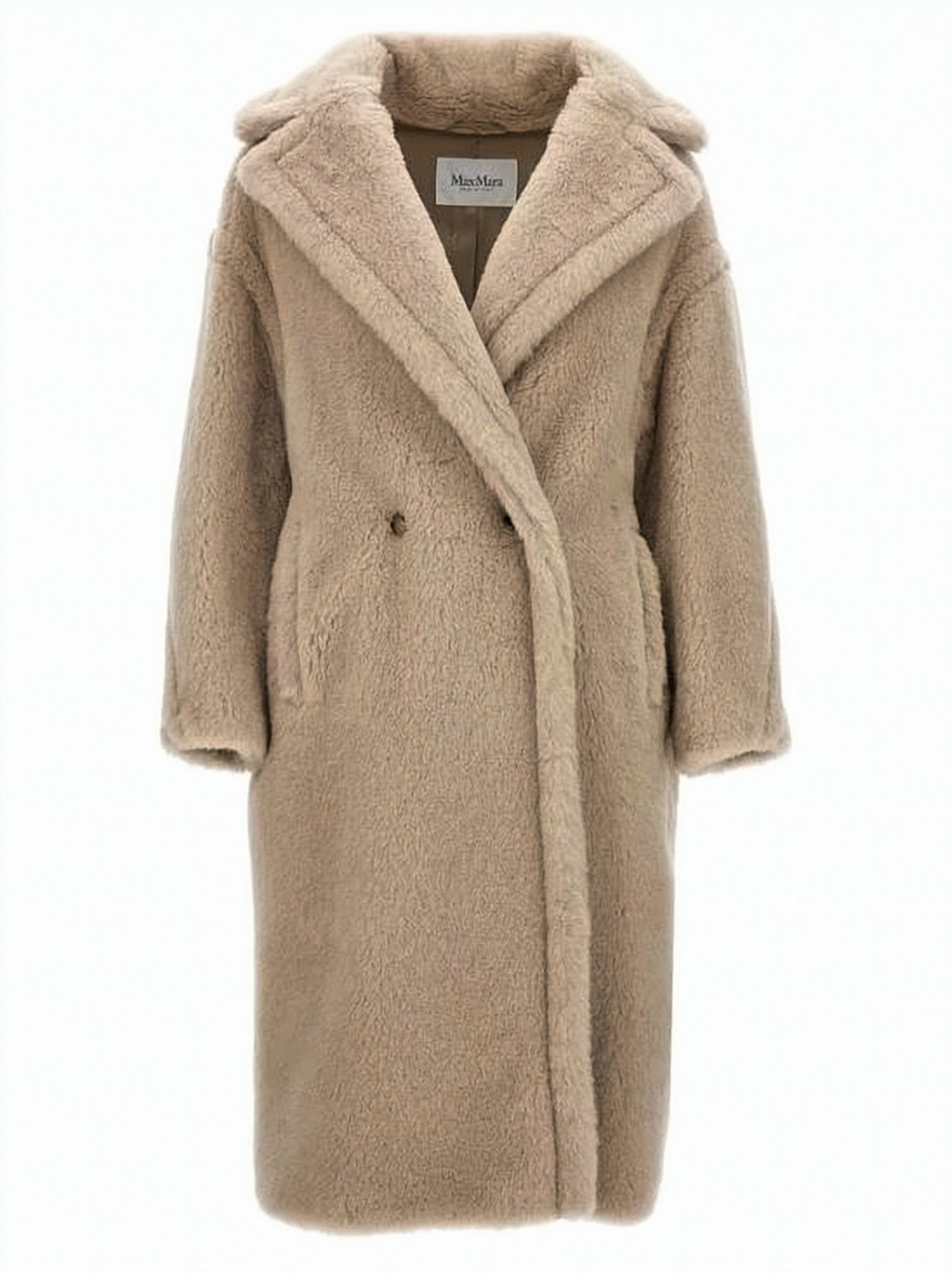 Plush Alpaca-Blend Long Coat