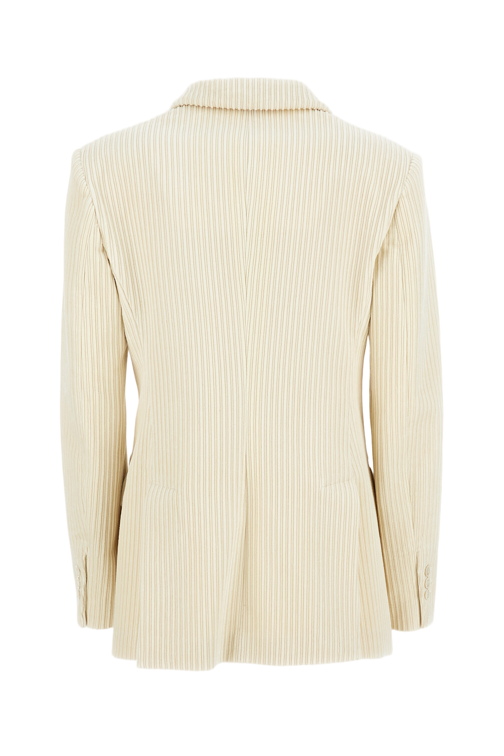 Structured White Jacket With Design