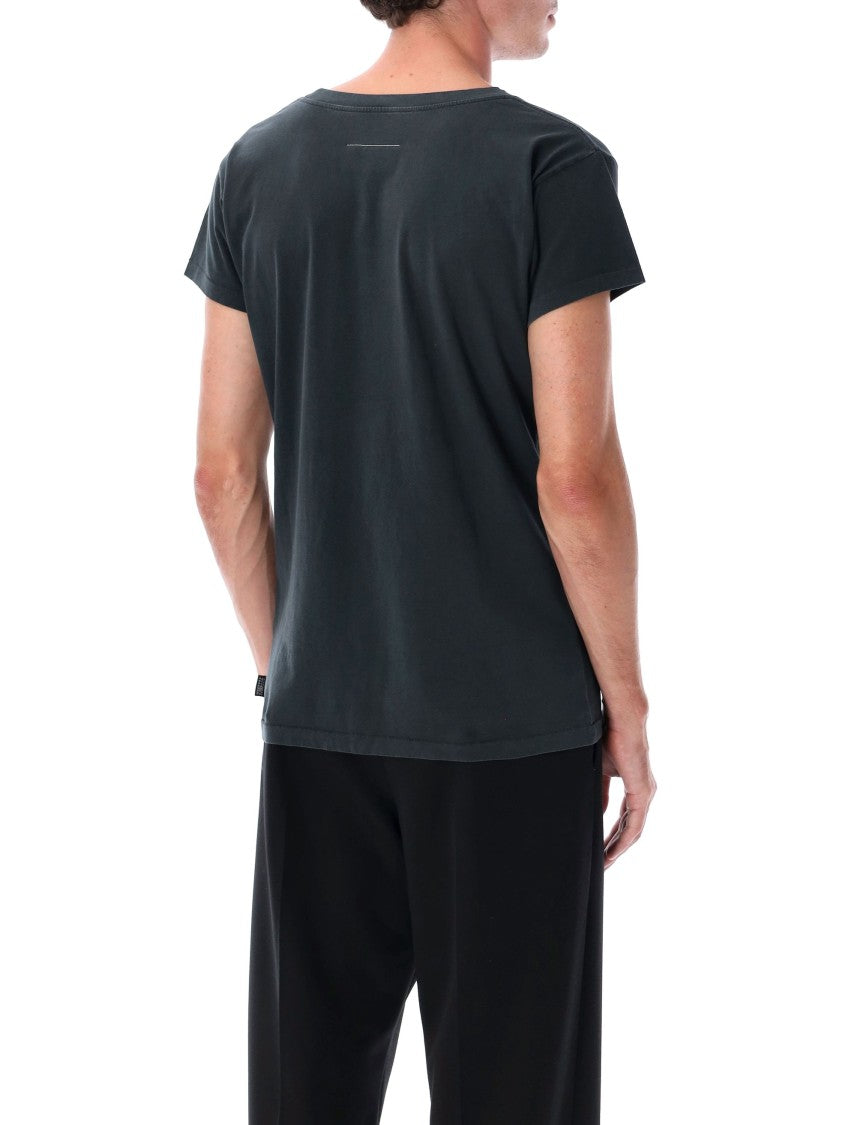 Star Patch Fitted Cotton T-Shirt