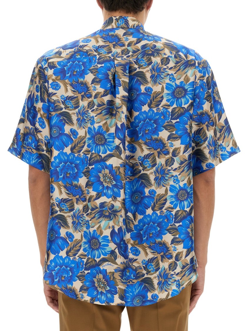 Oversized Floral Print Shirt