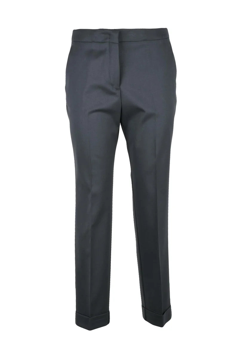 Virgin Wool Trousers - Grey
