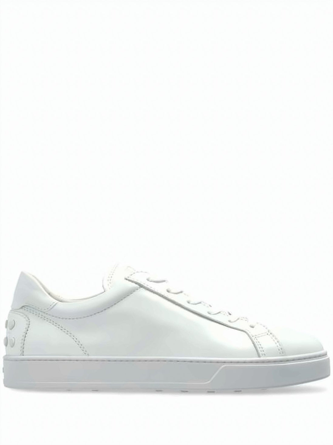 Calf Leather Sneakers with Lace-Up Design