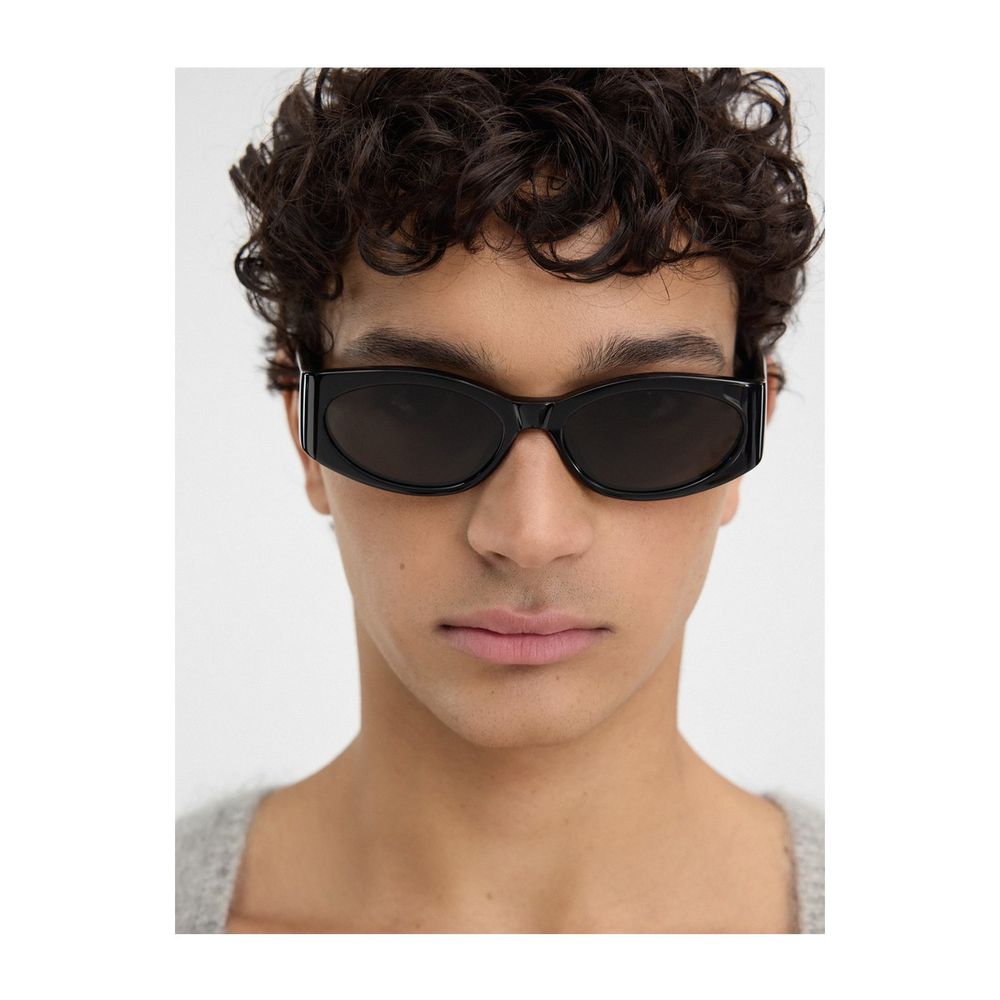 Les Lunettes Jac4 Ovalo Linea "Les Sculptures" Tortoise Acetate Oval Sunglasses