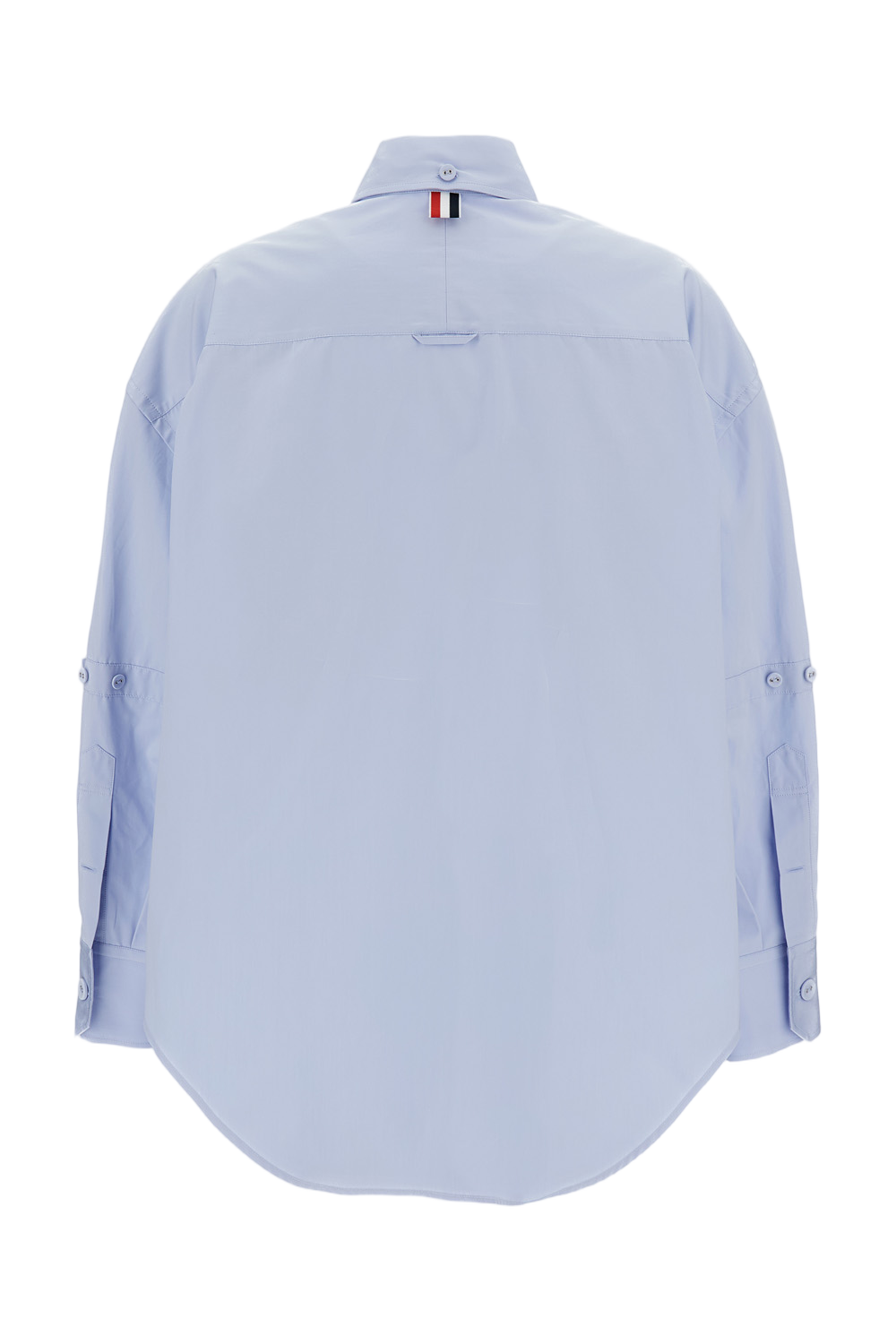 Supersized Long Sleeve Point Collar Shirt