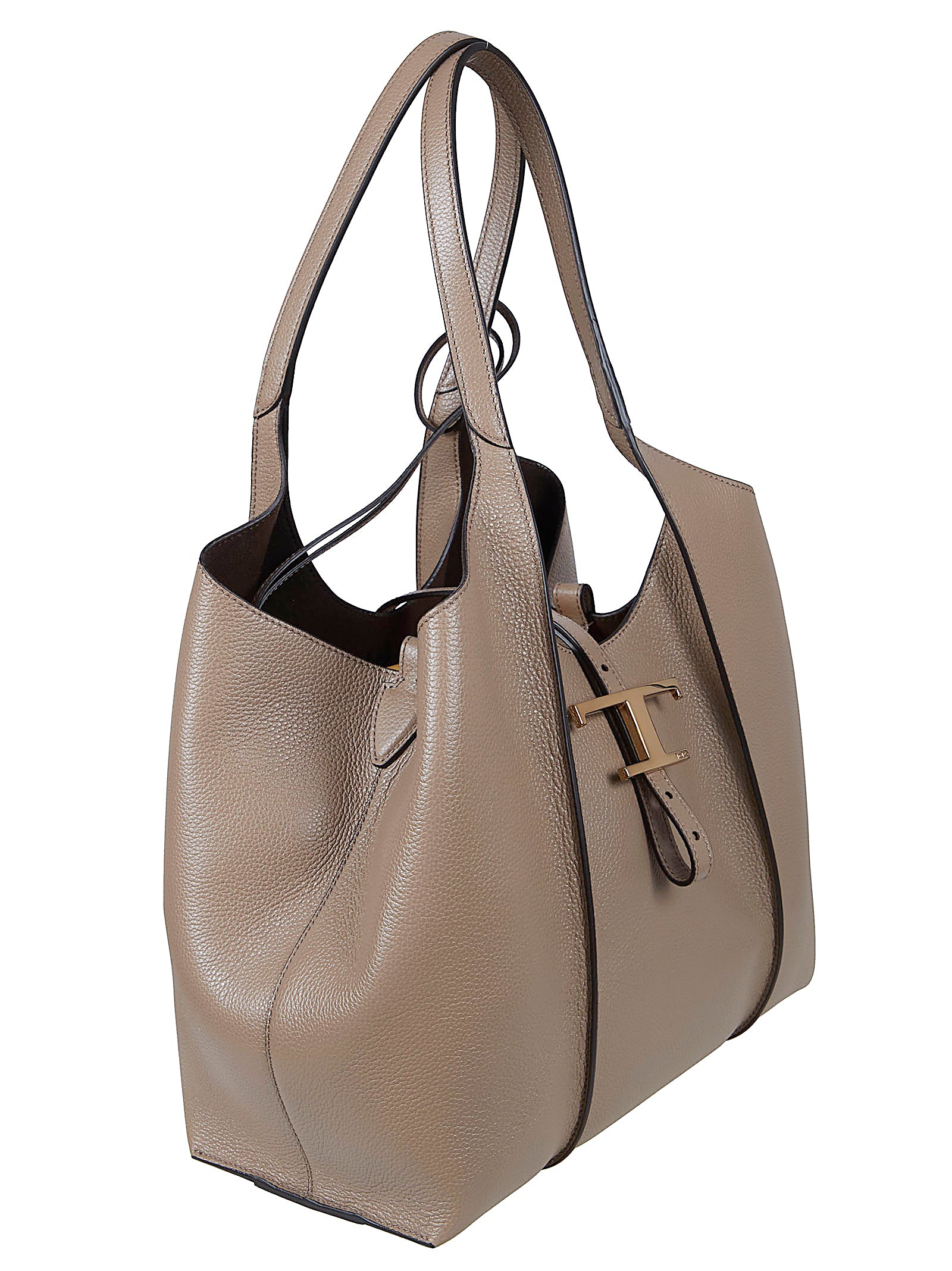 Textured Leather Tote Bag