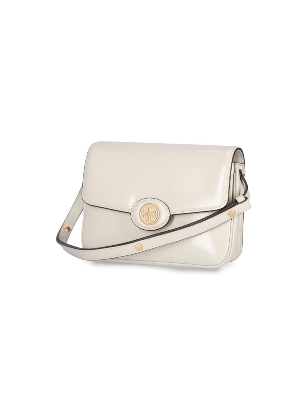 Convertible Crossbody Bag With Glossy Finish