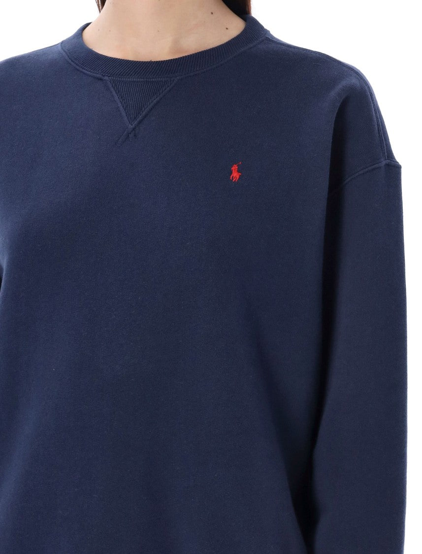 Crewneck Sweatshirt With Signature Embroidery