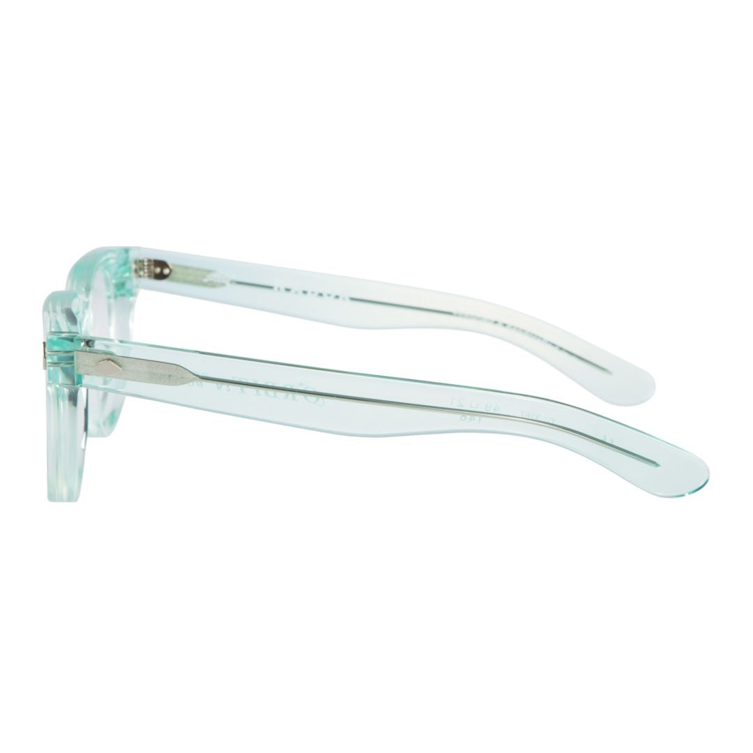 Orbit Translucent Mint Green Frame Sunglasses with Square Lenses