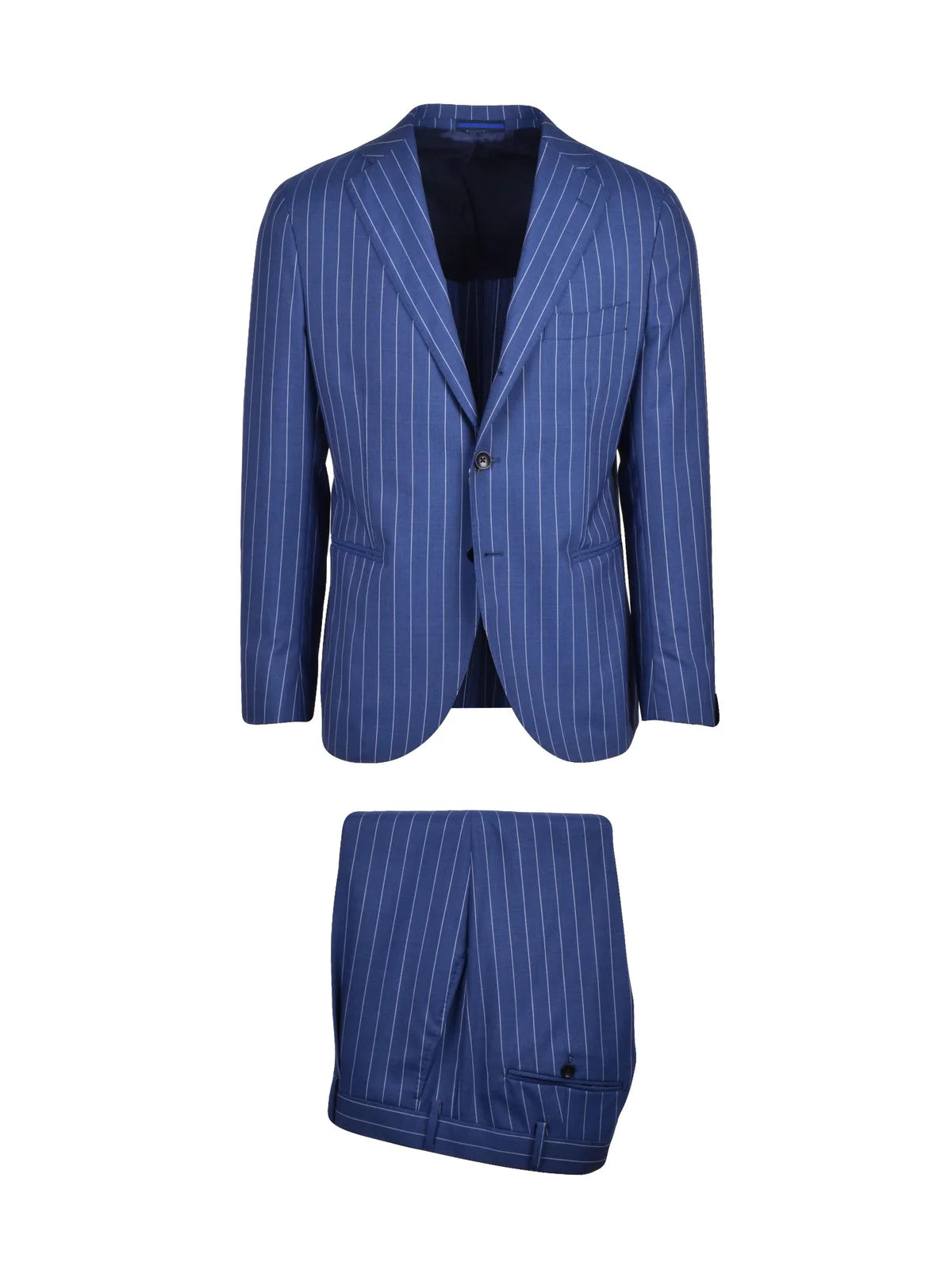 Blue Virgin Wool Sartorial Men Suit