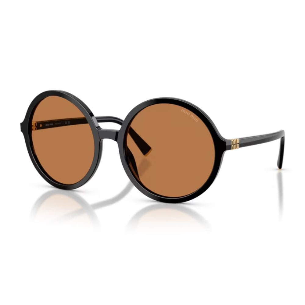 0Mu B02S Miu Regard Vintage-Inspired Oversized Round Sunglasses