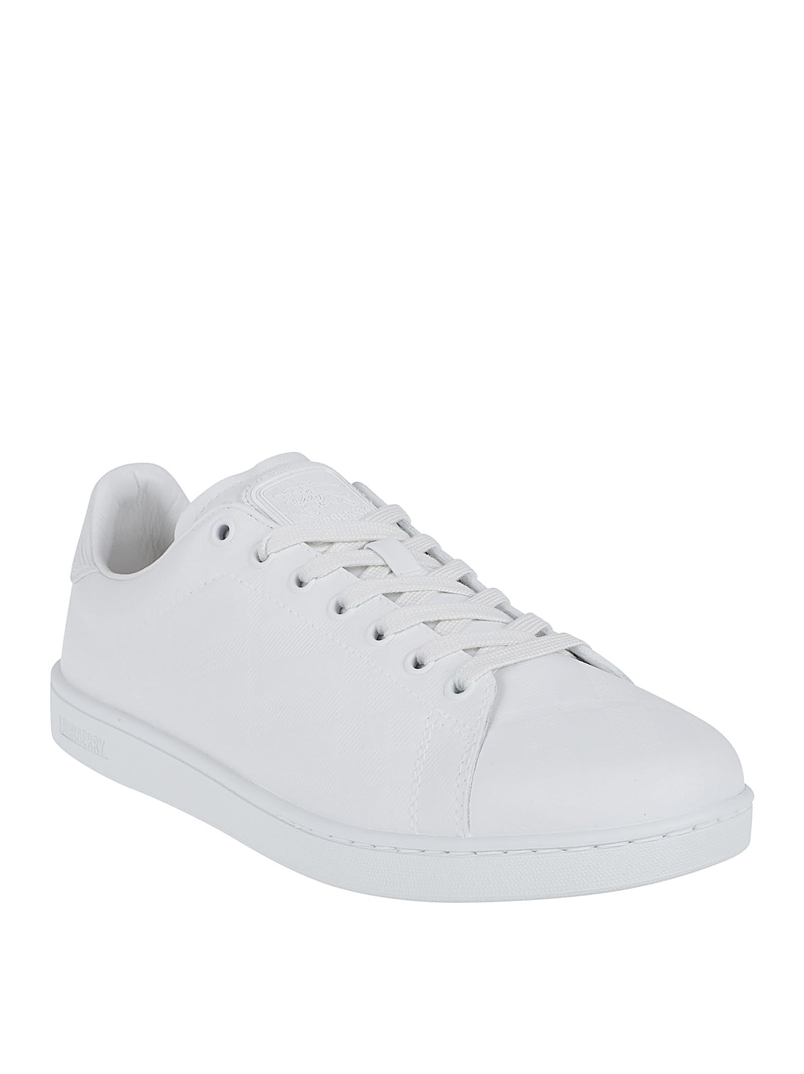 Refined White Leather Sneakers