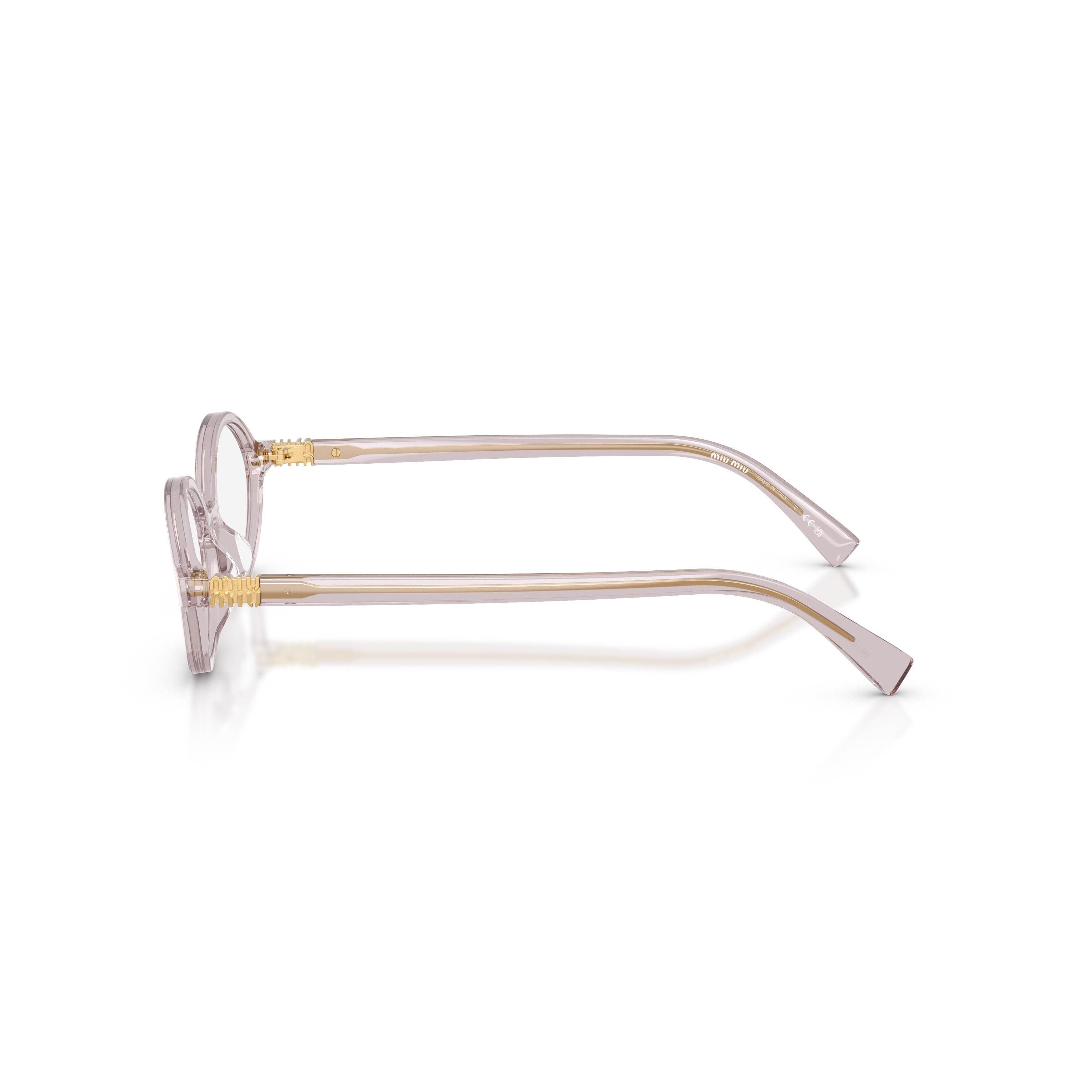 0mu 01xv Translucent Acetate Oval Frame Eyeglasses