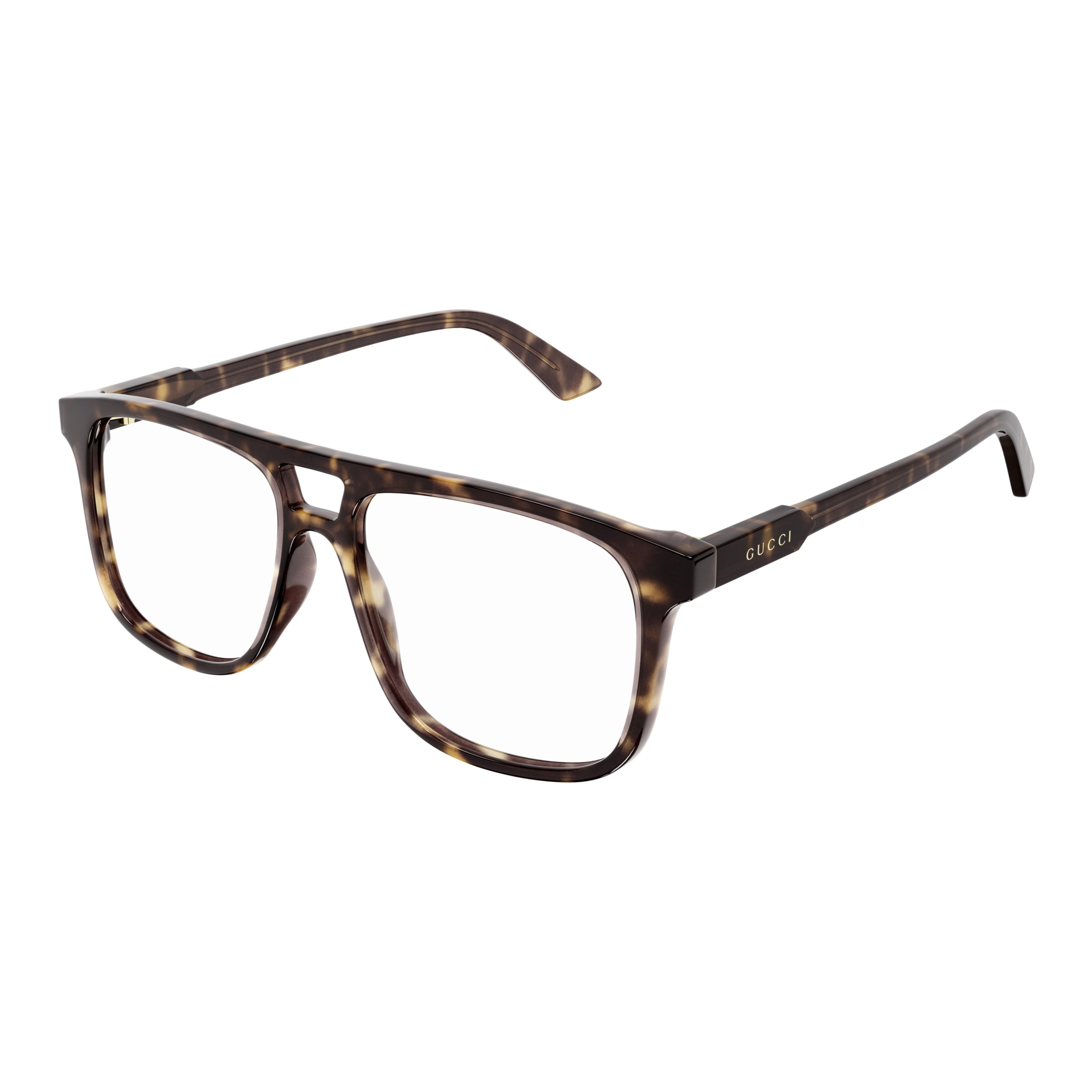 Gg1035o Oversized Tortoiseshell Square Frame Eyeglasses