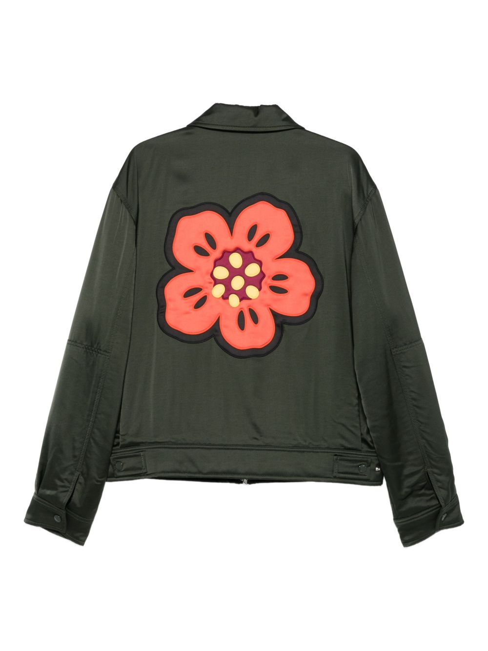 Dark Green Satin Jacket