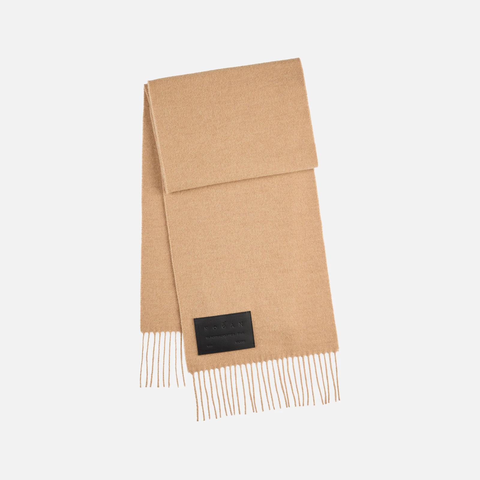 Fringed Brown Scarf Crafted