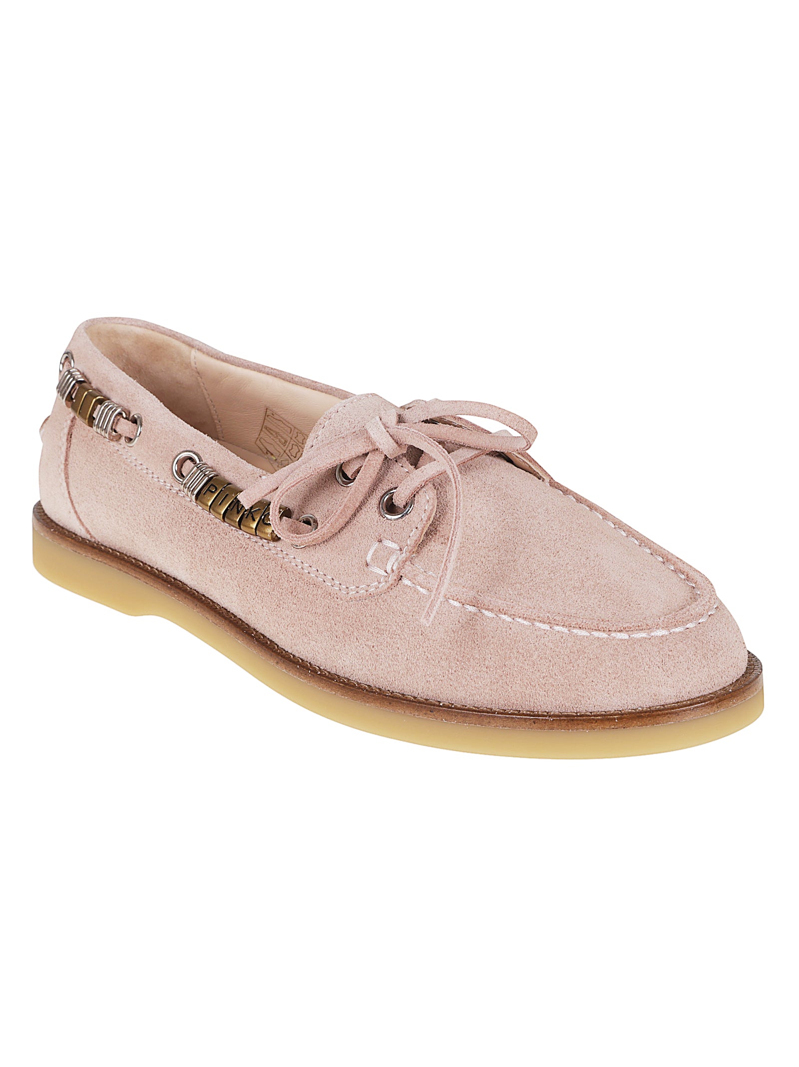 Nude Suede Leather Loafers