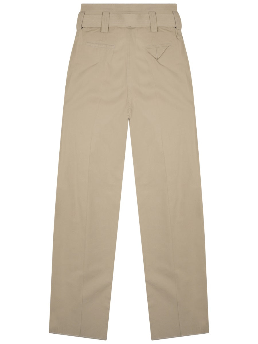 High Waist Wide Leg Pants With Belt