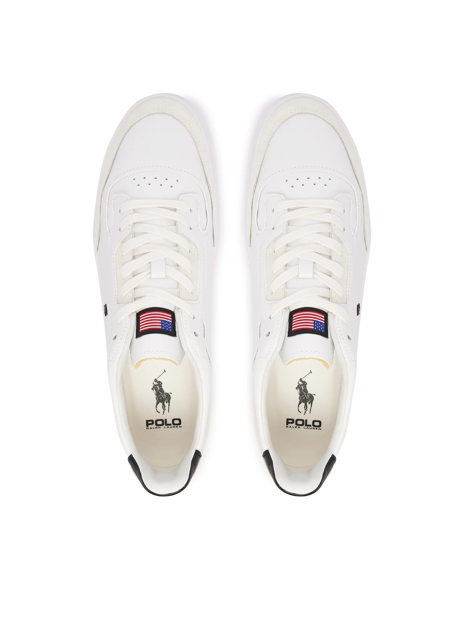 Low-Top Sneakers with Suede Overlays