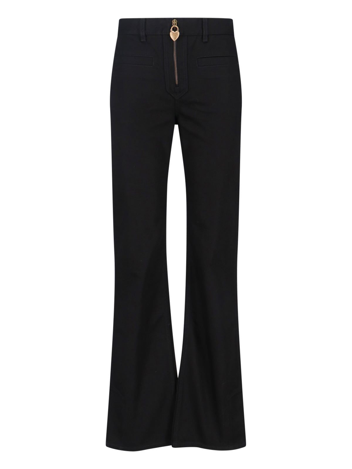 High-Waisted Slim Bootcut Jeans