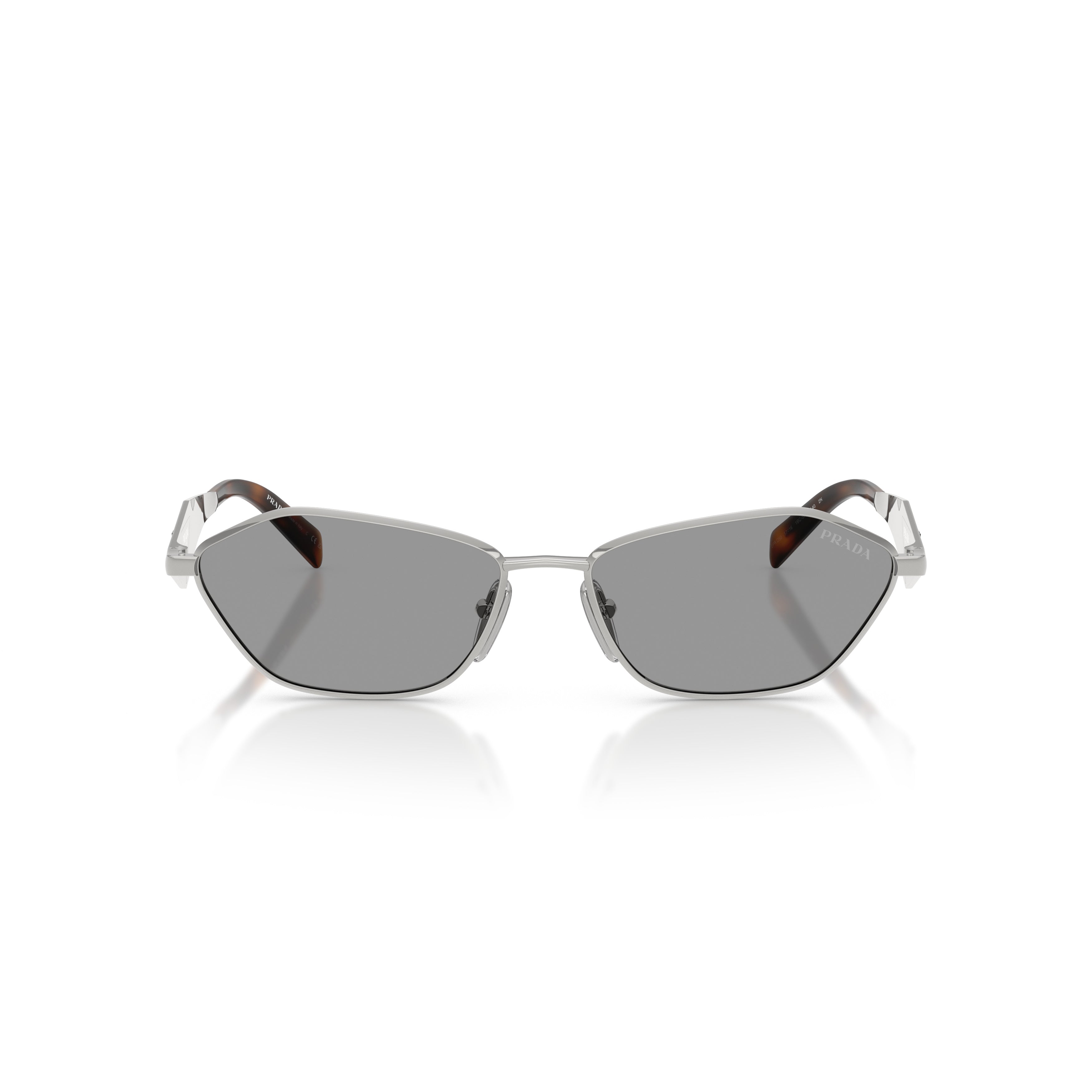 Tortoiseshell Angular Metal Frame Detail Sunglasses