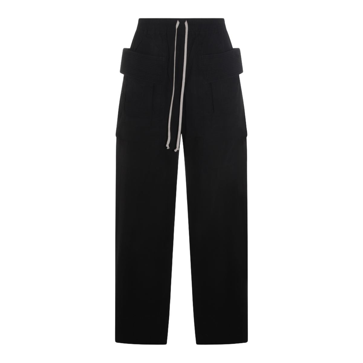 Straight-Leg Trousers with Clean Waistband