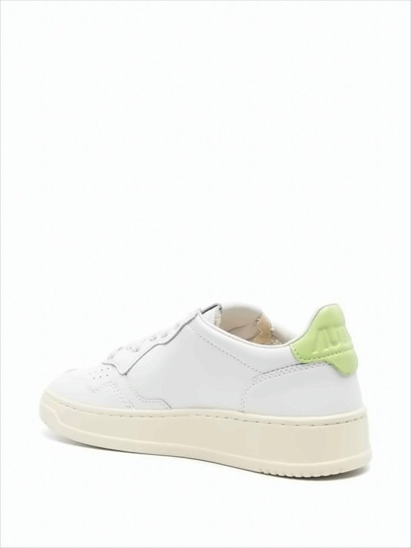 Low-Top Sneakers with Perforated Detailing and Cushioned Sole