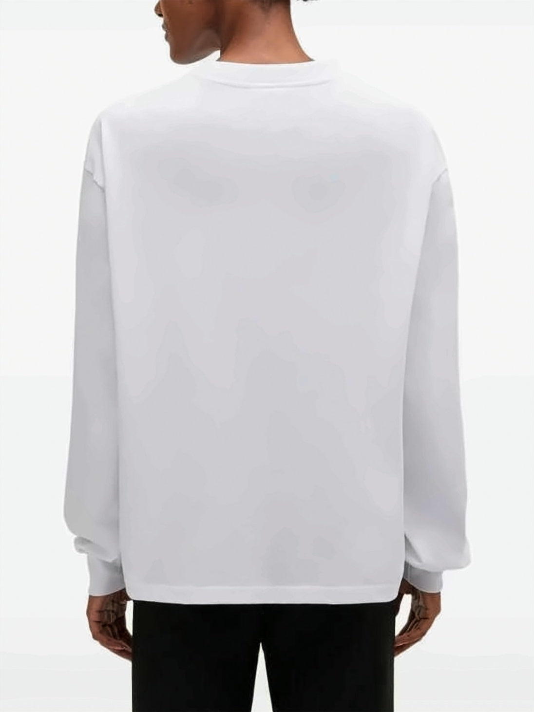 Long-Sleeve Top with Subtle Logo Design