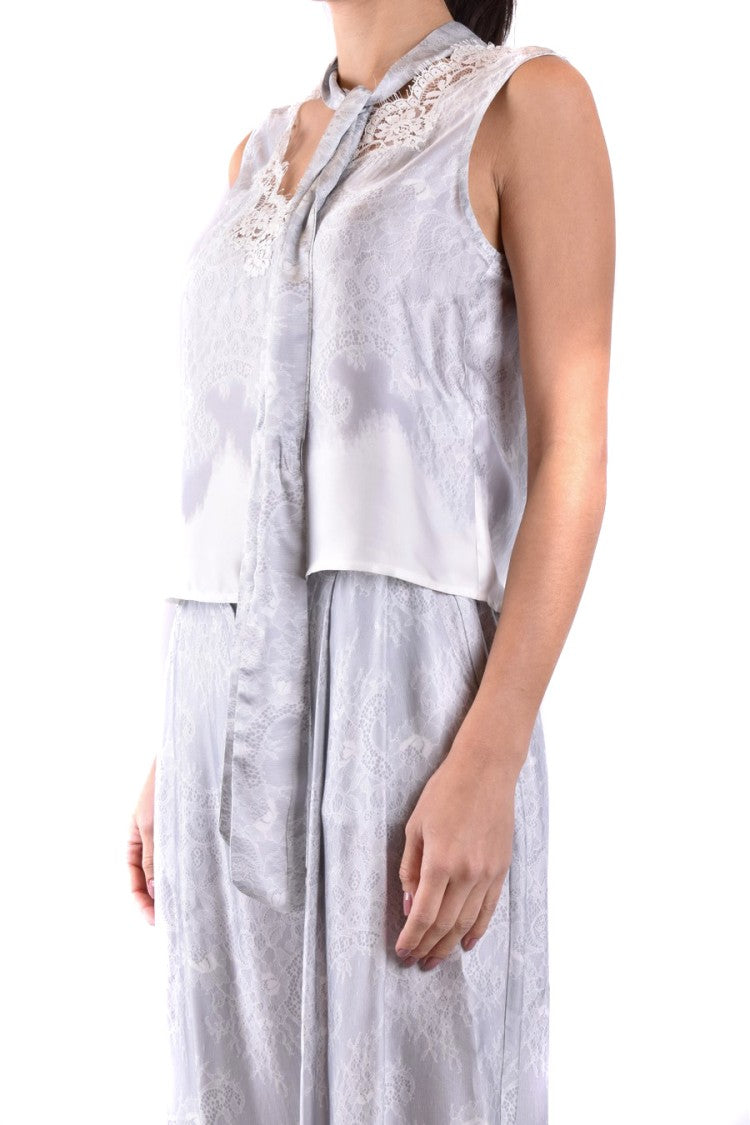 Grey Deep Vneck Shirt