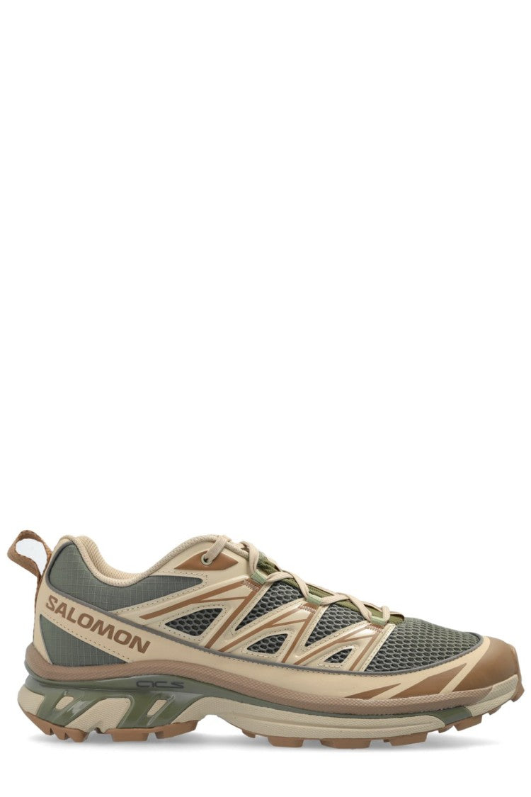 Low-Profile Green Sneakers With Breathable Mesh And Rugged Sole