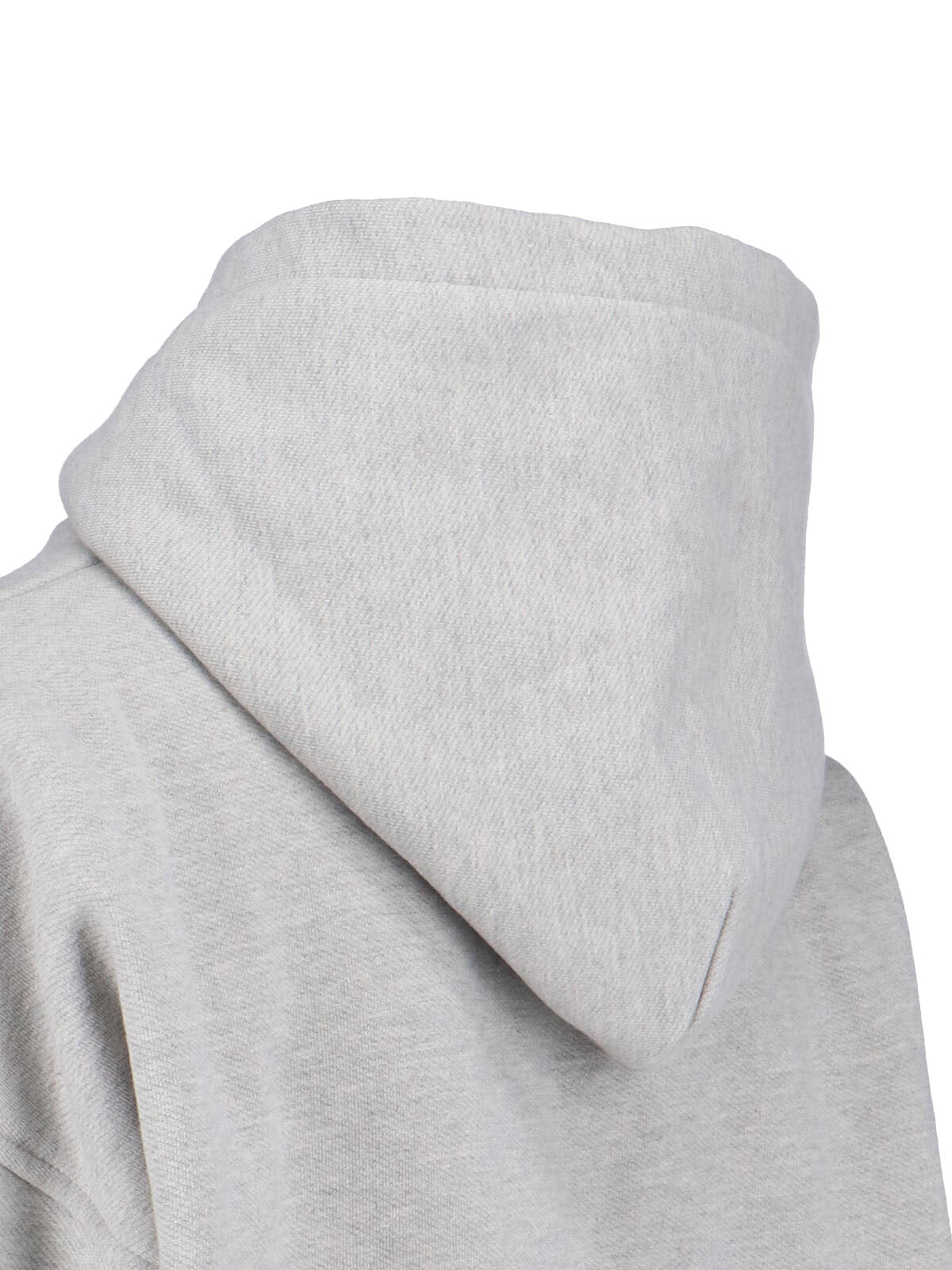 Classic Knit Grey Sweater With Ribbed Cuffs And Hem