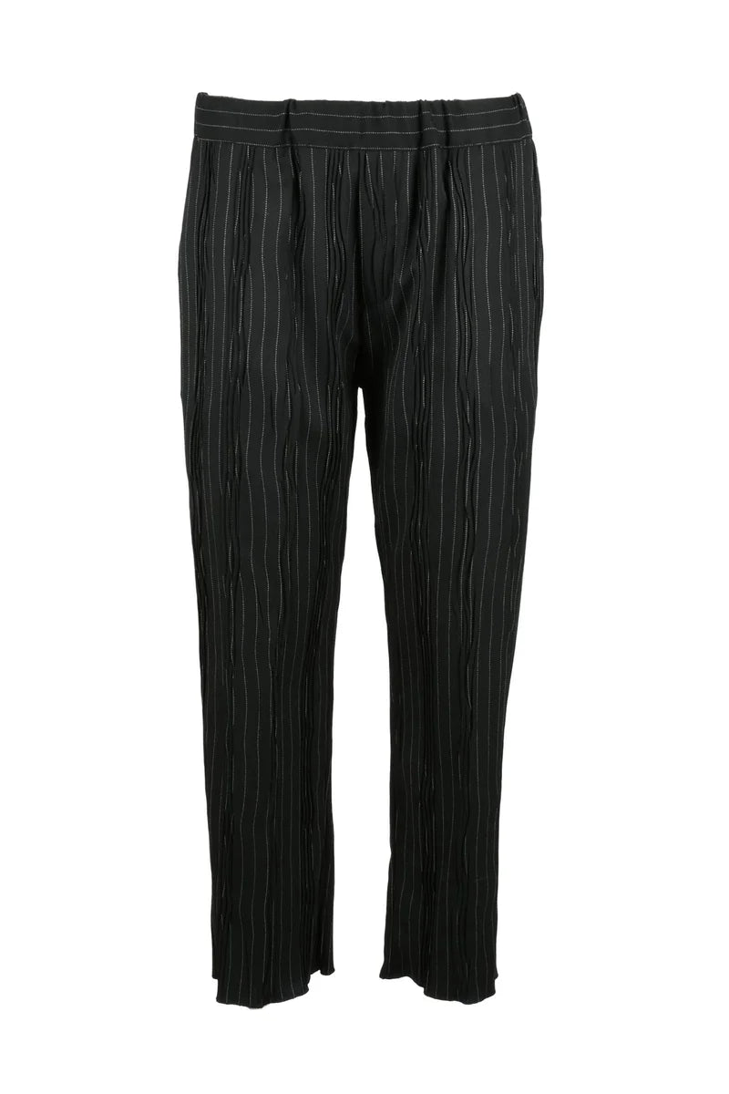 Comfort Fit Trousers - Black/White