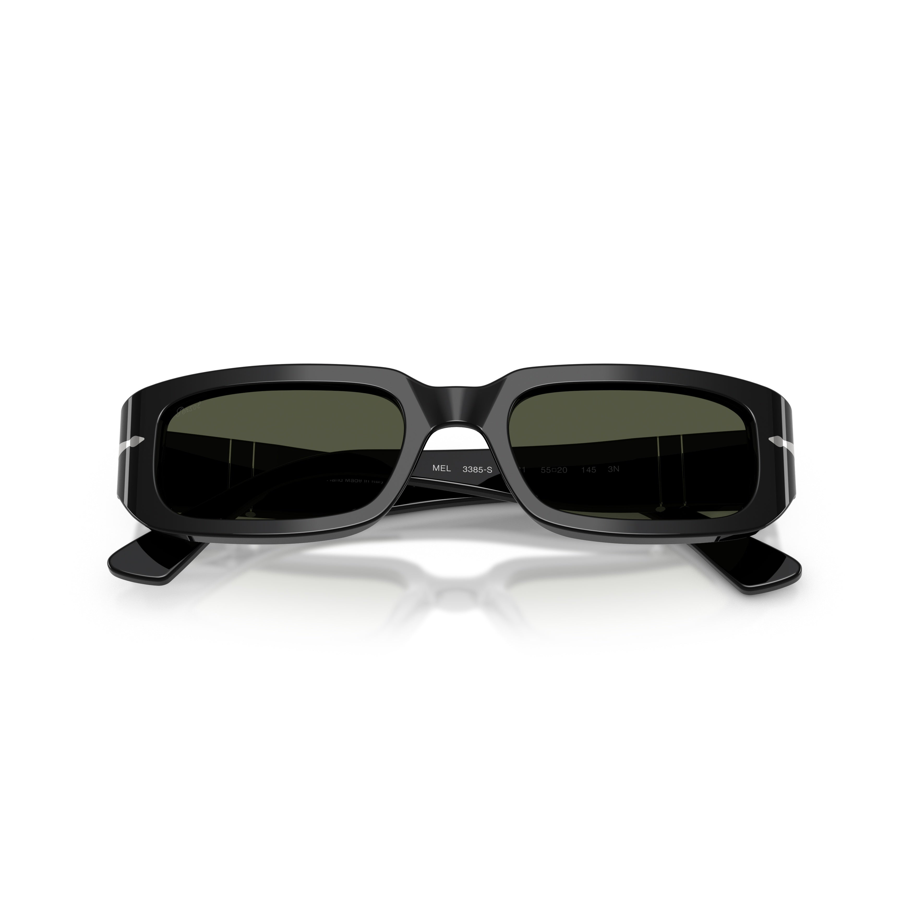 0po3385s Rectangular Acetate Sunglasses with Silver Arrow Detail