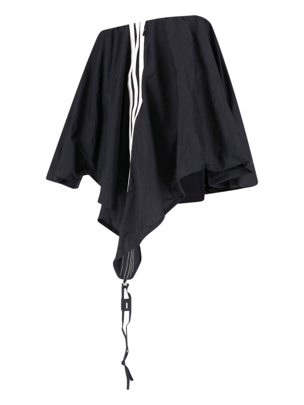 Black Balloon Asymmetrical Skort Skirt