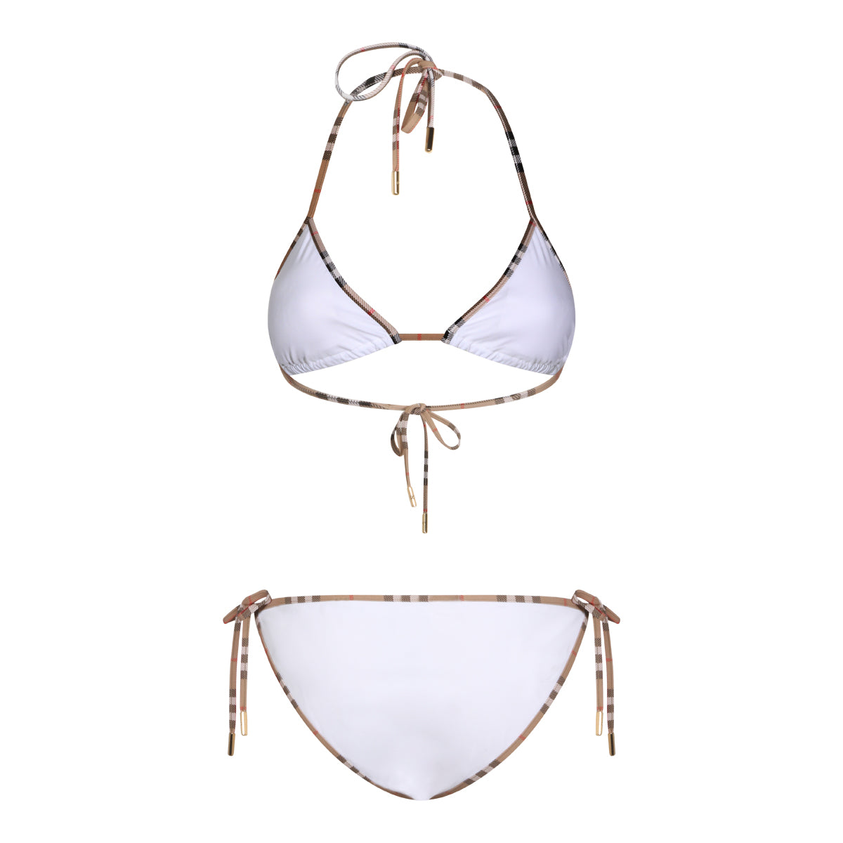 White Two-Piece Beachwear