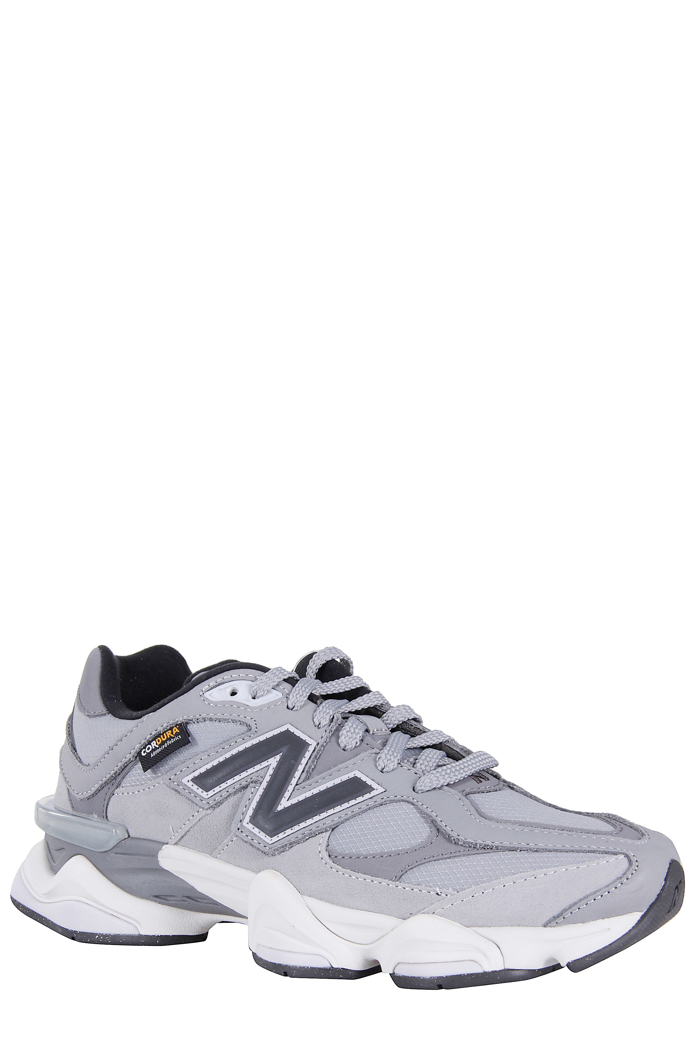 Slate Grey Suede And Mesh Sneakers