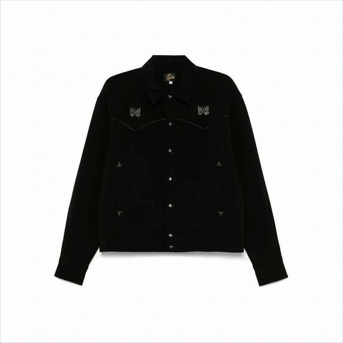 Casual Black Jacket with Classic Collar