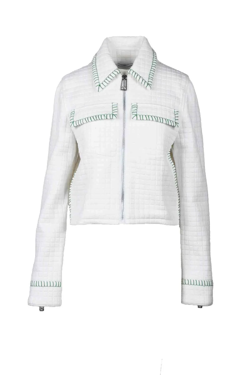Matelassé Jacket Polyamide Cotton - White