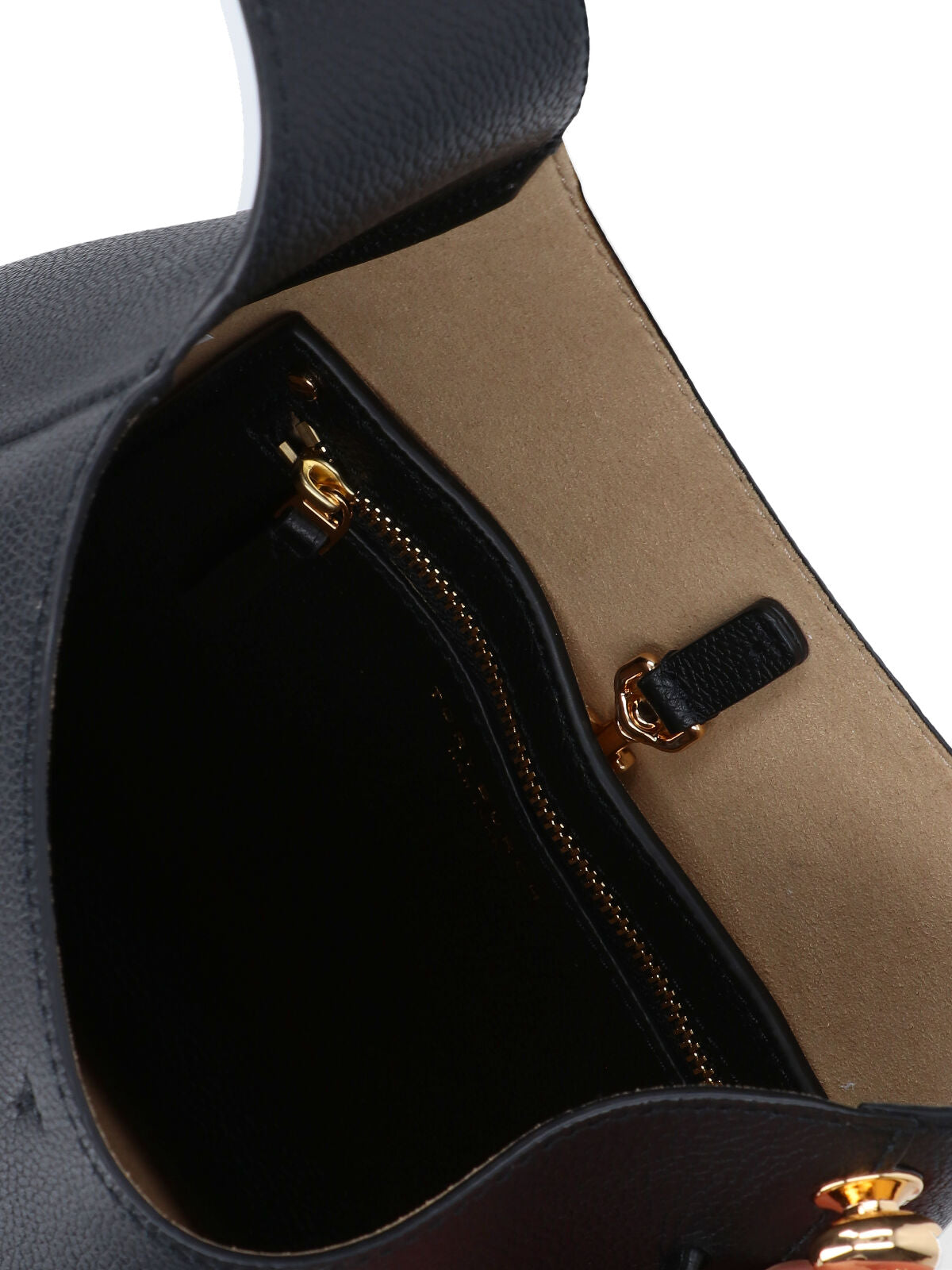 Small Black Calf Leather Shoulder Bag