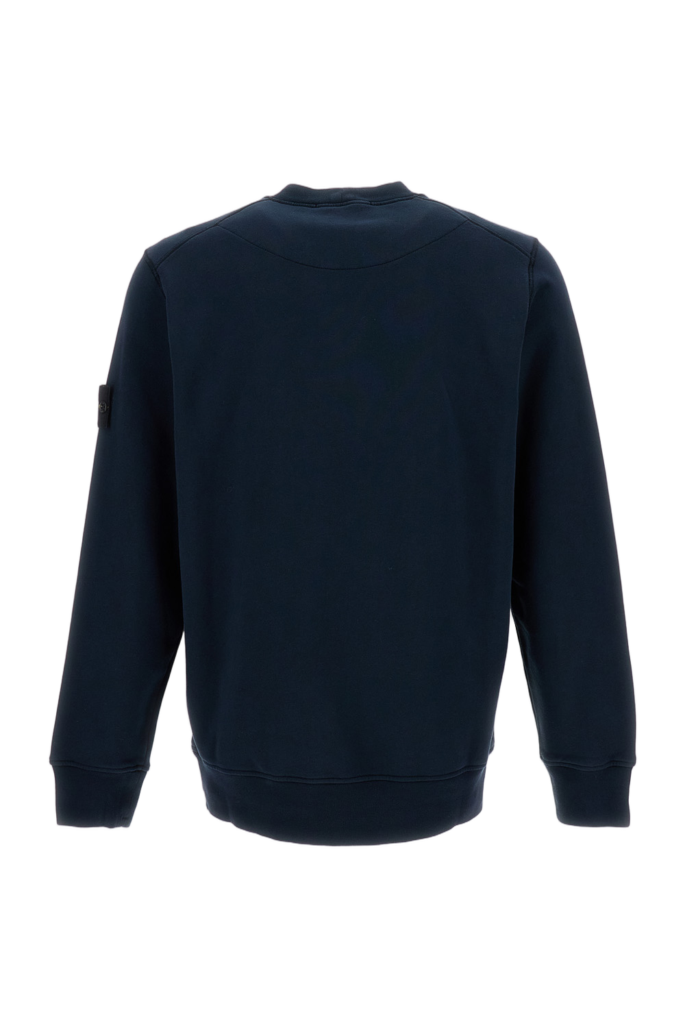 Classic Crew Neck Sweatshirt with Iconic Compass Patch