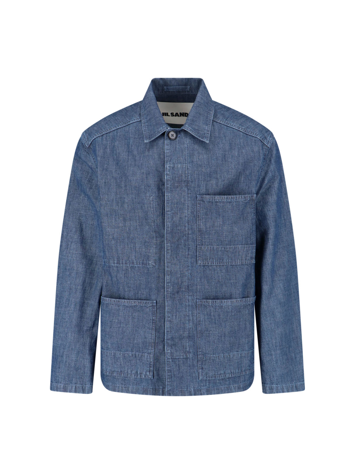 Structured Minimalist Jacket with Classic Collar