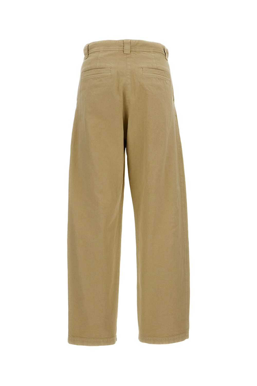 Beige Cotton Chino Trousers
