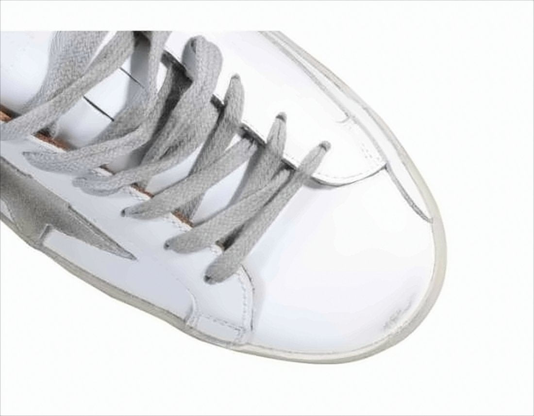 Low-Top Sneakers with Suede Star Detail