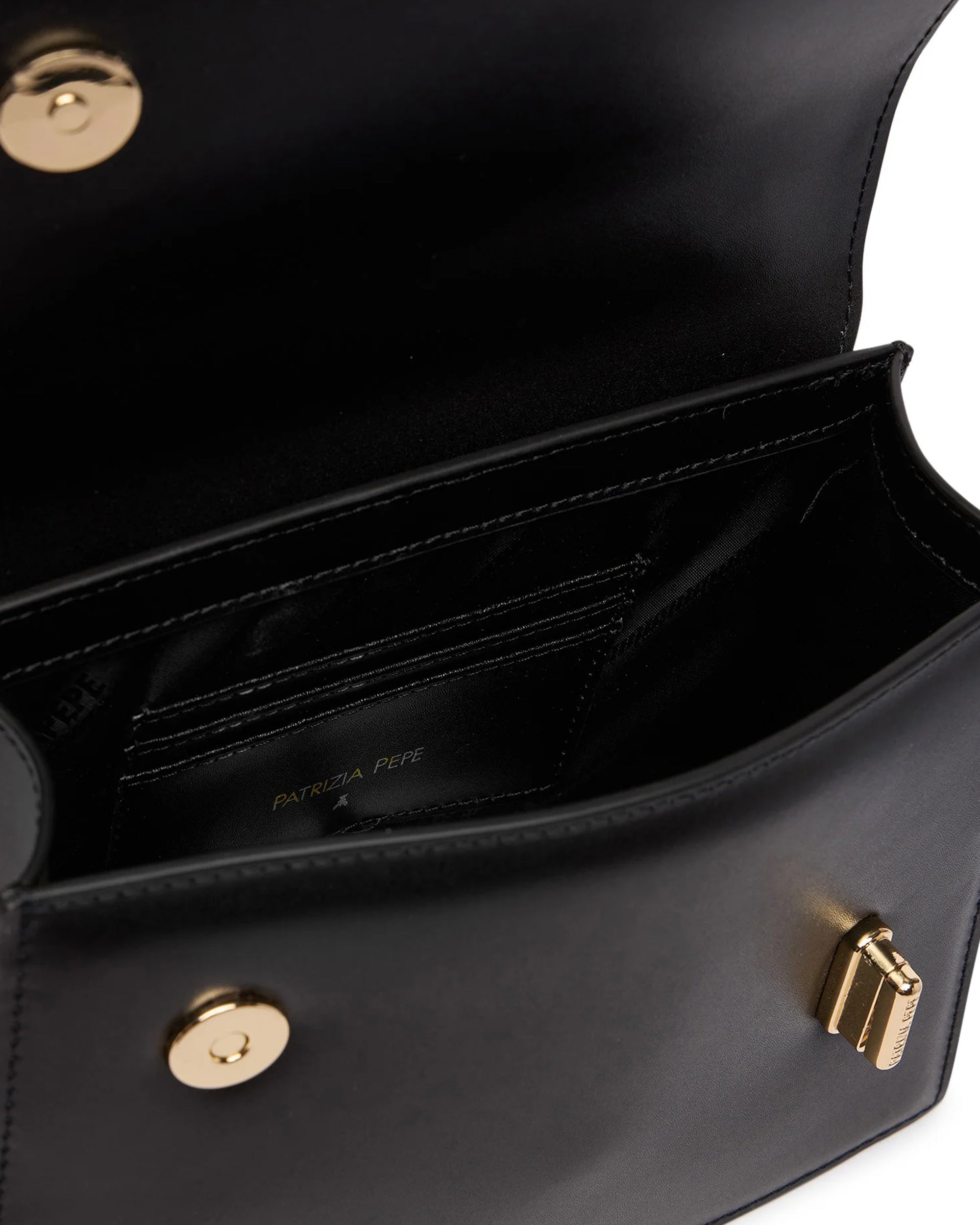 Black Top Handle Bag
