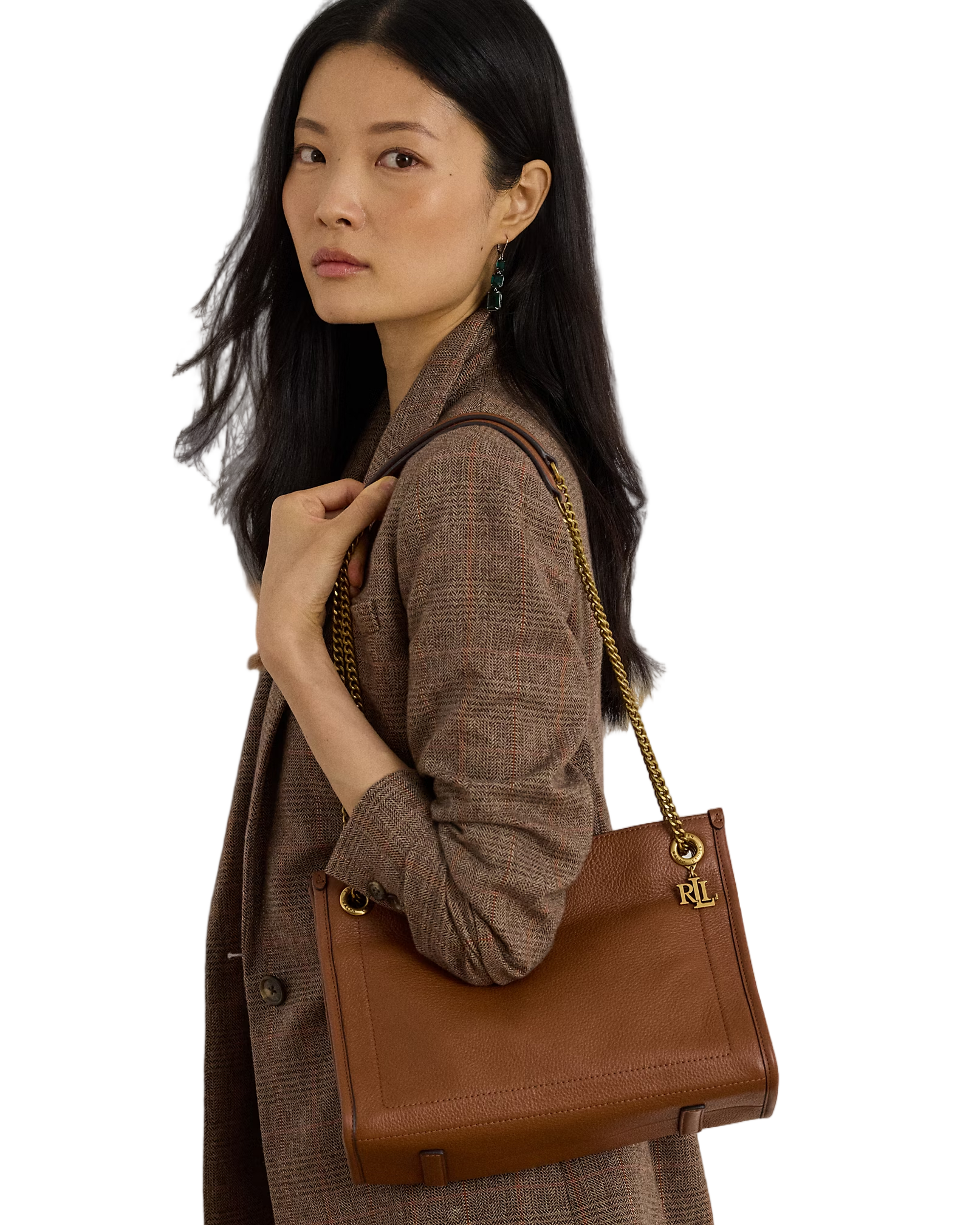Medium Luxe Pebble Leather Tote