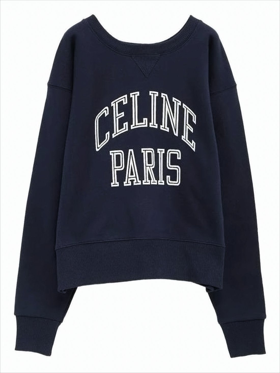 Loose-Fitting Cotton Fleece Sweatshirt with Collegiate Lettering