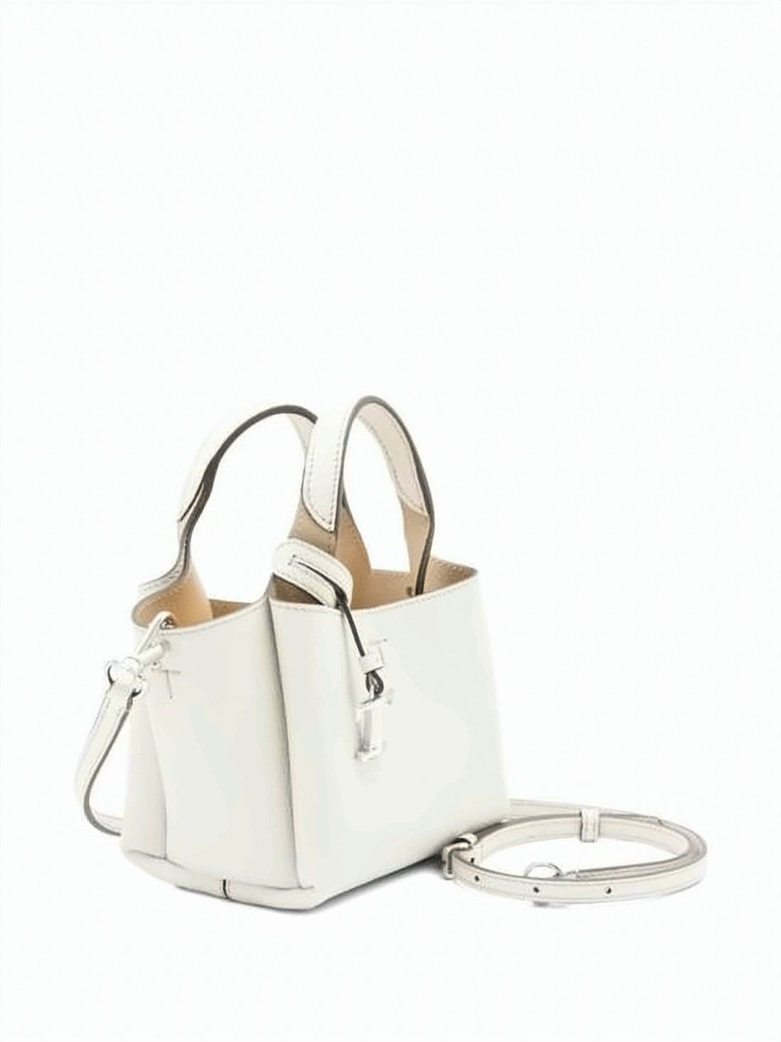Textured Calf Leather Micro Tote Bag