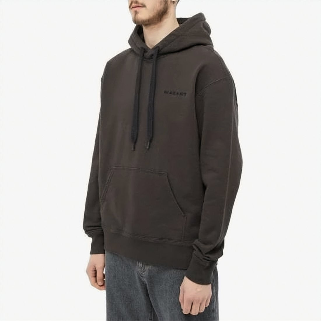 Relaxed Fit Brown Hoodie with Adjustable Drawstring