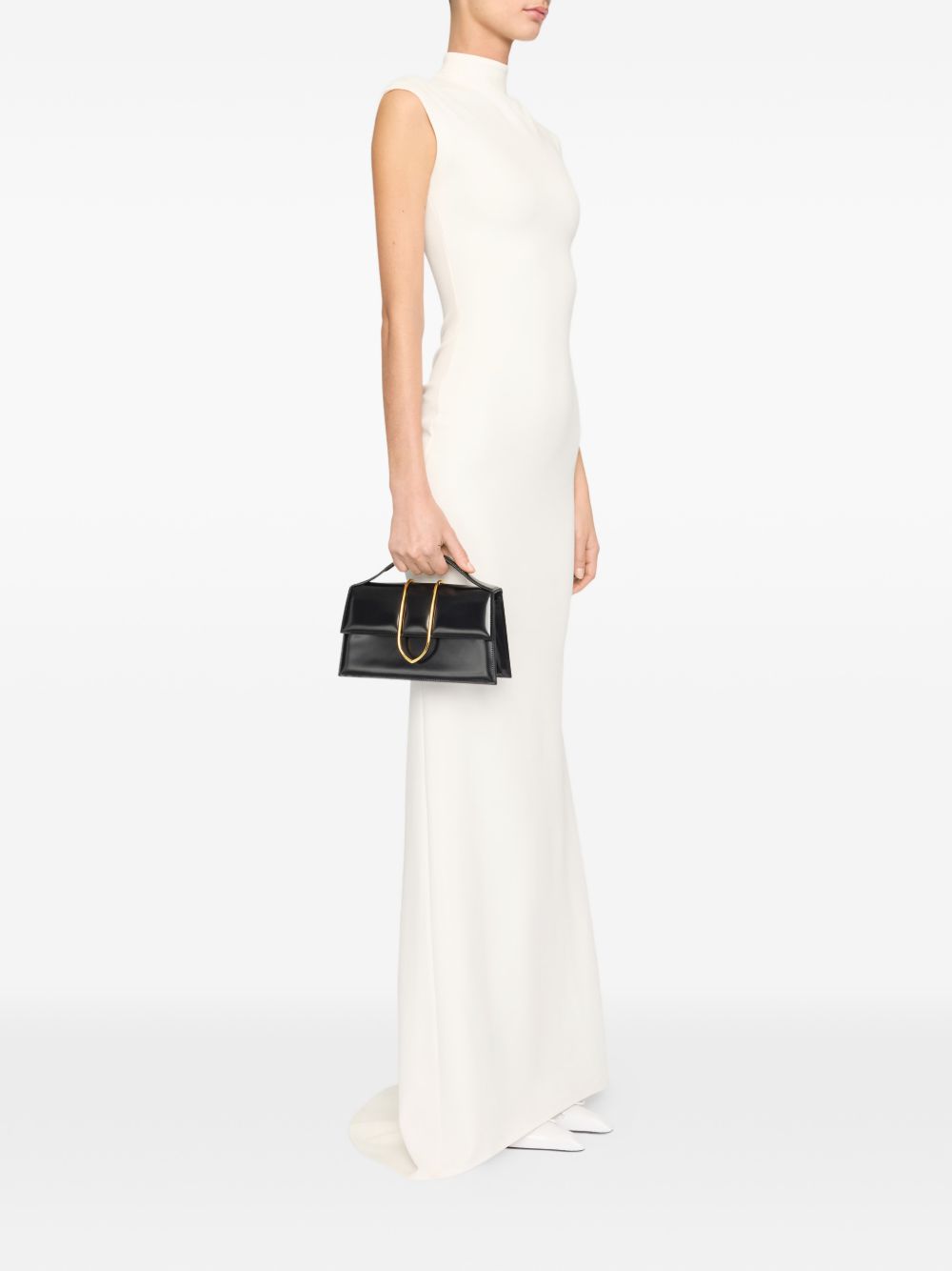 Structured Black Handbag