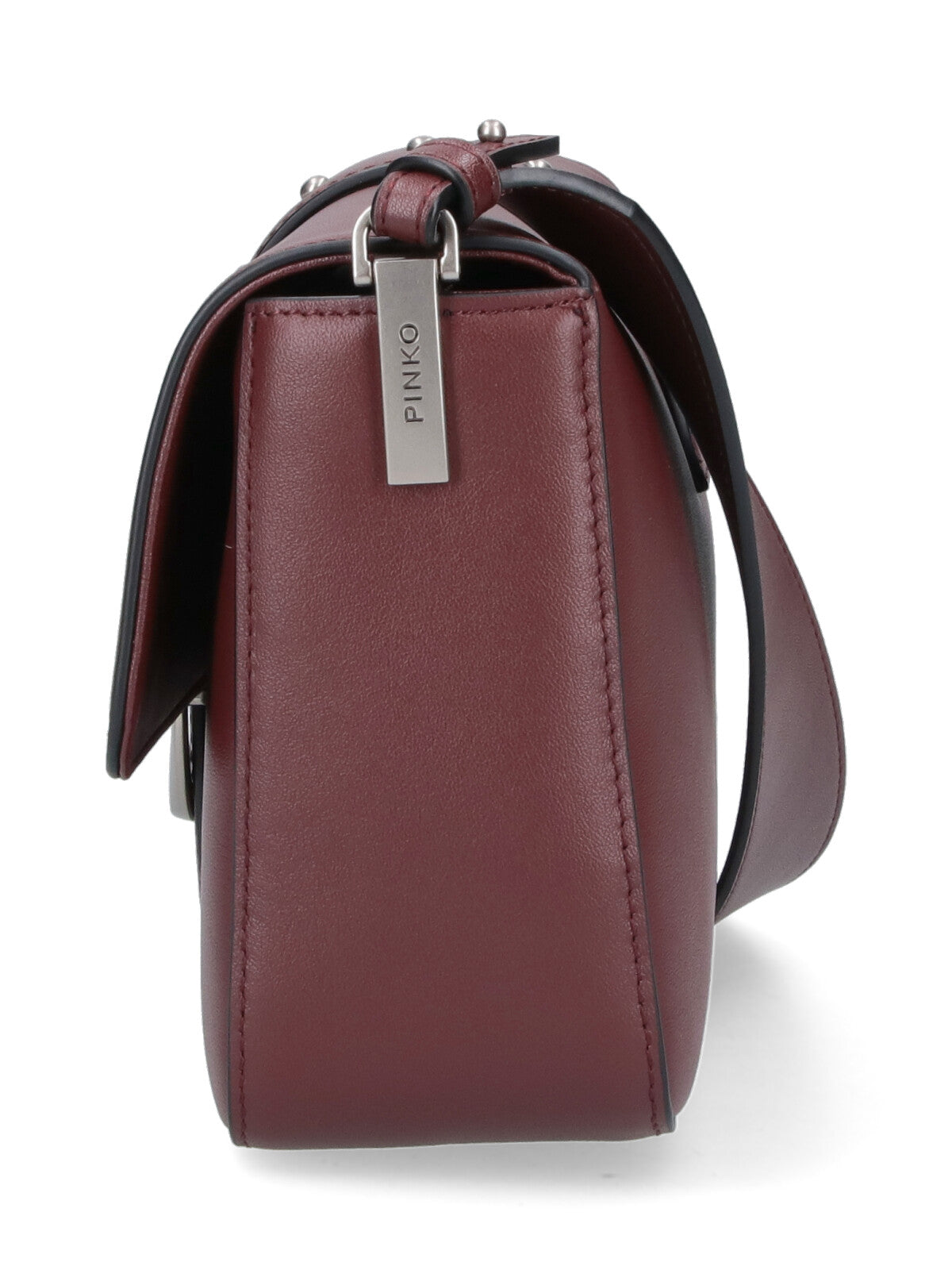 Vibrant Red Handbag With Structured Silhouette And Detachable Strap