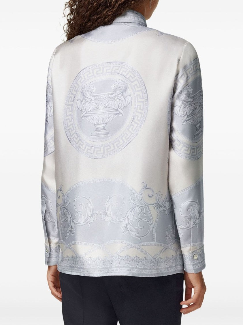 Silk Twill Shirt With La Coupe Des Dieux Print